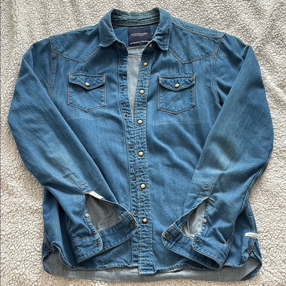 Scotch & Soda Blue Button Down Shirt